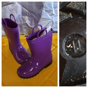 Girls Purple Rain Boots